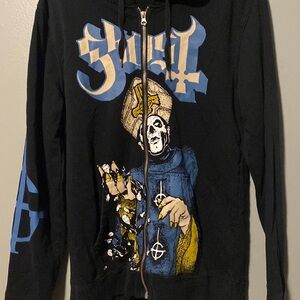 Ghost band zip up jacket.